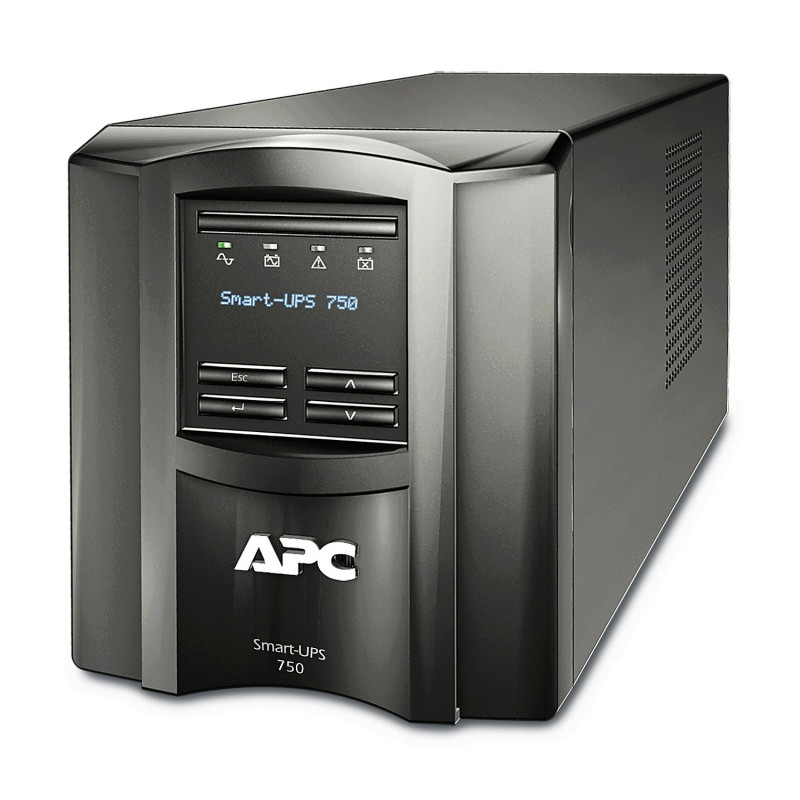 APC SMT750IC UPS-virtalähde Linjainteraktiivinen 0,75 kVA 500 W 6 AC-pistorasia(a)