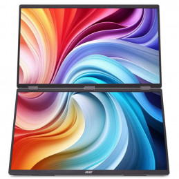 Acer PD193QEbmiuux tietokoneen litteä näyttö 47 cm (18.5") 1920 x 1080 pikseliä Double Full HD LED Harmaa