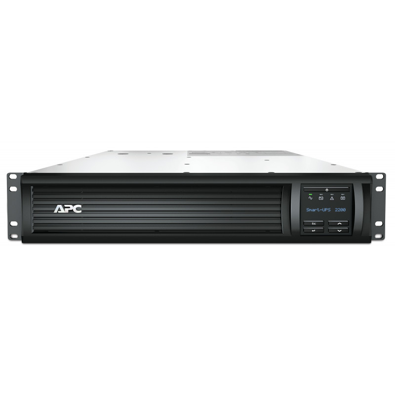 APC Smart-UPS 2200VA LCD RM 2U 230V with SmartConnect UPS-virtalähde Linjainteraktiivinen 2,2 kVA 1980 W 9 AC-pistorasia(a)