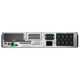 APC Smart-UPS 2200VA LCD RM 2U 230V with SmartConnect UPS-virtalähde Linjainteraktiivinen 2,2 kVA 1980 W 9 AC-pistorasia(a)