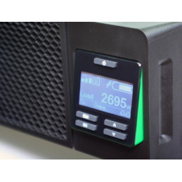 APC SRT3000XLI UPS-virtalähde Taajuuden kaksoismuunnos (verkossa) 3 kVA 2700 W 10 AC-pistorasia(a)