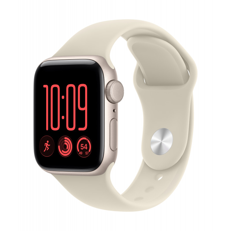 Apple Watch SE (3nd generation) OLED 40 mm Digitaalinen 324 x 394 pikseliä Kosketusnäyttö Beige Wi-Fi GPS (satelliitti)