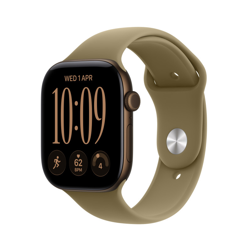 Apple Watch Series 12 OLED 46 mm Digitaalinen 416 x 496 pikseliä Kosketusnäyttö Pronssi Wi-Fi GPS (satelliitti)