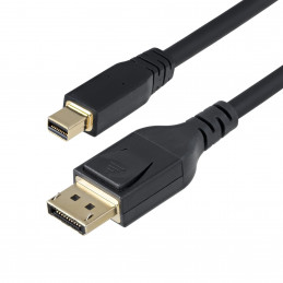 StarTech.com DP14MDPMM10F DisplayPort-kaapeli 3 m Mini DisplayPort Musta