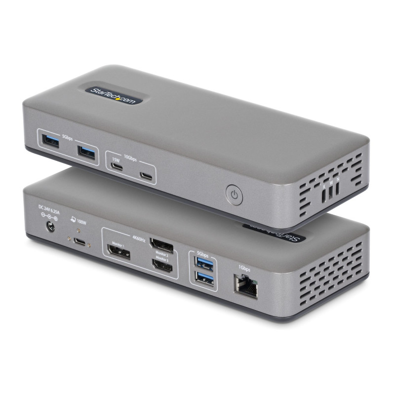 StarTech.com 199UE-USBC-DOCK kannettavien tietokoneiden telakka ja porttitoistin Langallinen USB 3.2 Gen 2 (3.1 Gen 2) Type-C
