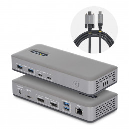 StarTech.com 201UE-USBC-DOCK kannettavien tietokoneiden telakka ja porttitoistin Langallinen USB 3.2 Gen 2 (3.1 Gen 2) Type-C