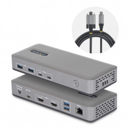 StarTech.com 196UE-USBC-DOCK kannettavien tietokoneiden telakka ja porttitoistin Langallinen USB 3.2 Gen 2 (3.1 Gen 2) Type-C
