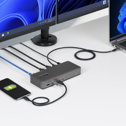 StarTech.com 196UE-USBC-DOCK kannettavien tietokoneiden telakka ja porttitoistin Langallinen USB 3.2 Gen 2 (3.1 Gen 2) Type-C