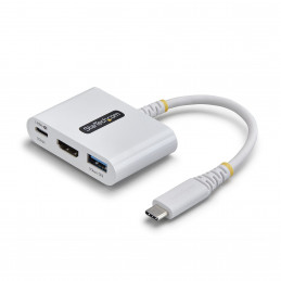 StarTech.com 168W-USBC-MULTIPORT kannettavien tietokoneiden telakka ja porttitoistin Langallinen USB 3.2 Gen 1 (3.1 Gen 1)