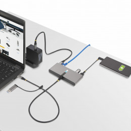 StarTech.com 5G2A1SGBB-USB-C-HUB kannettavien tietokoneiden telakka ja porttitoistin Langallinen USB 3.2 Gen 1 (3.1 Gen 1)
