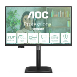 AOC 24P4CV tietokoneen litteä näyttö 60,5 cm (23.8") 1920 x 1080 pikseliä Full HD LED Musta