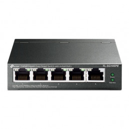TP-LINK TL-SG105PE verkkokytkin Hallitsematon L2 Gigabit Ethernet (10 100 1000) Power over Ethernet -tuki Musta