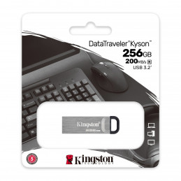 Kingston Technology DataTraveler Kyson USB-muisti 256 GB USB A-tyyppi 3.2 Gen 1 (3.1 Gen 1) Hopea