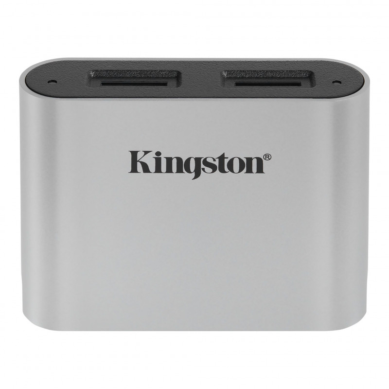Kingston Technology Workflow microSD Reader kortinlukija USB 3.2 Gen 1 (3.1 Gen 1) Type-C Musta, Hopea