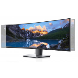DELL UltraSharp U4919DW 124,5 cm (49") 5120 x 1440 pikseliä UltraWide Dual Quad HD LCD Musta, Hopea