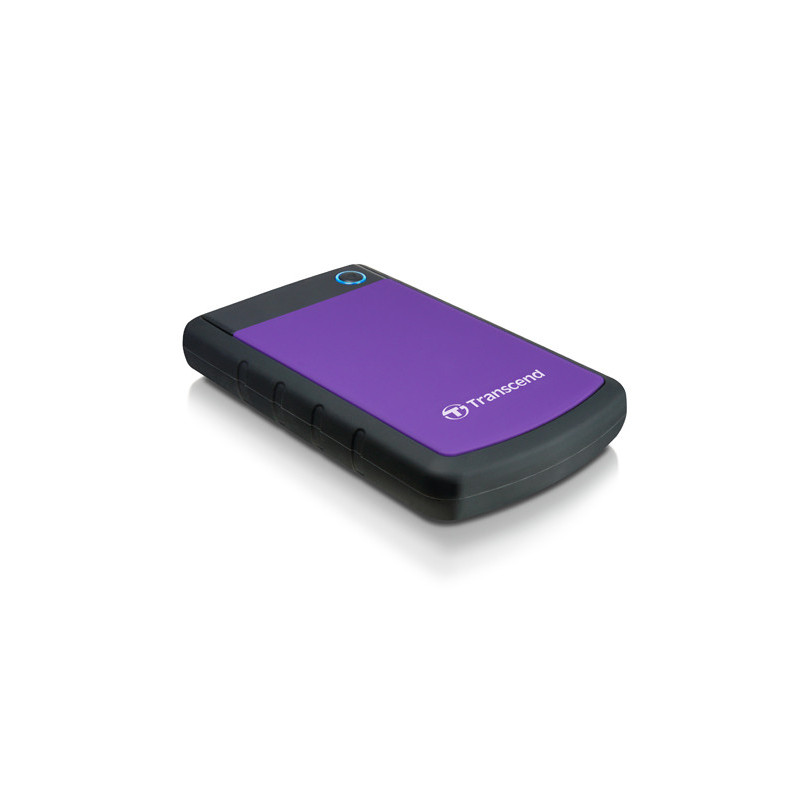 Transcend StoreJet 25H3P (USB 3.0), 2TB ulkoinen kovalevy 2000 GB Musta, Purppura