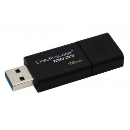 Kingston Technology DataTraveler 100 G3 USB-muisti 16 GB USB A-tyyppi 3.2 Gen 1 (3.1 Gen 1) Musta