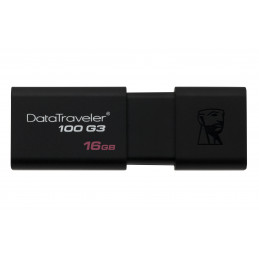 Kingston Technology DataTraveler 100 G3 USB-muisti 16 GB USB A-tyyppi 3.2 Gen 1 (3.1 Gen 1) Musta