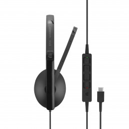 EPOS | SENNHEISER ADAPT SC 165 USB-C Kuulokkeet Pääpanta 3,5 mm liitin USB Type-C Musta