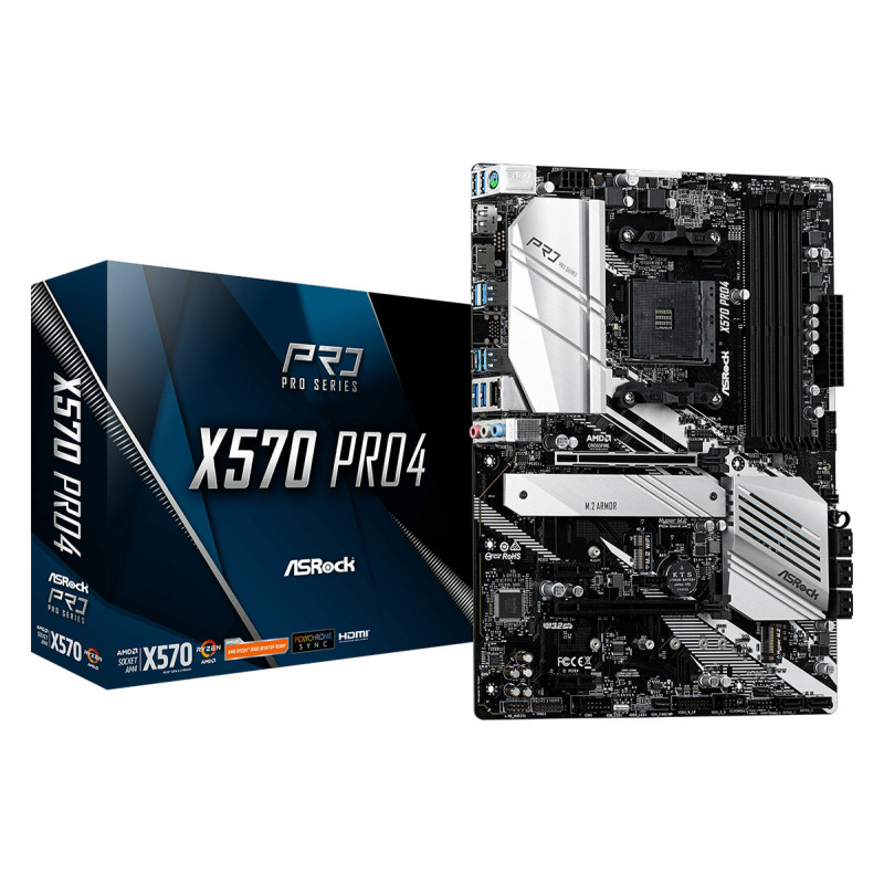 Asrock X570 Pro4 AMD X570 Kanta AM4 ATX