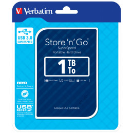 Verbatim Store 'n' Go ulkoinen kovalevy 1000 GB Sininen