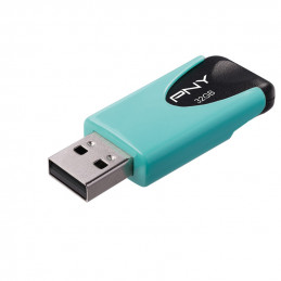 PNY 32GB Attaché 4 USB-muisti USB A-tyyppi 2.0 Turkoosi