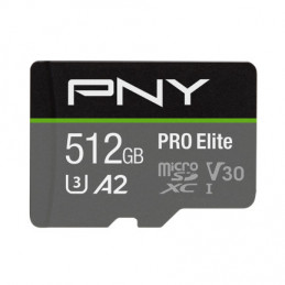 PNY PRO Elite microSDXC 512GB flash-muisti Luokka 10