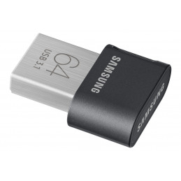 Samsung MUF-64AB USB-muisti 64 GB USB A-tyyppi 3.2 Gen 1 (3.1 Gen 1) Harmaa, Hopea