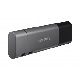 Samsung MUF-64DB USB-muisti 64 GB USB Type-A   USB Type-C 3.2 Gen 1 (3.1 Gen 1) Musta, Hopea