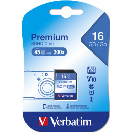 Verbatim Premium flash-muisti 16 GB SDHC Luokka 10