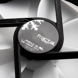 Fractal Design Prisma AL-12 Tietokonekotelo Tuuletin 12 cm Musta, Valkoinen