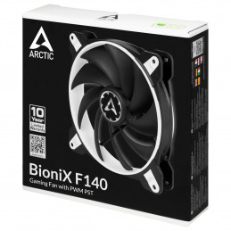 ARCTIC BioniX F140 Tietokonekotelo Tuuletin 14 cm Musta, Valkoinen