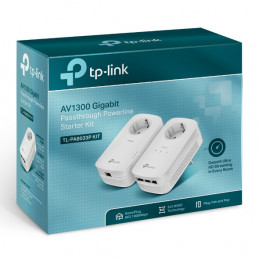TP-LINK TL-PA8033P KIT PowerLine-verkkosovitin 1300 Mbit s Ethernet LAN Valkoinen