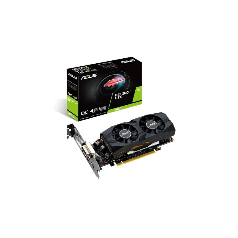 345 00 ASUS GTX1650 O4G LP BRK NVIDIA GeForce GTX 1650 4 GB GDDR5