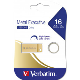 Verbatim Metal Executive USB-muisti 16 GB USB A-tyyppi 3.2 Gen 1 (3.1 Gen 1) Kulta
