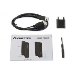 Chieftec CEB-7025S tallennusaseman kotelo HDD- SSD-kotelo 2.5"
