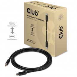 CLUB3D Mini DisplayPort 1.4 Cable HBR3 8K60Hz Male   Male 2 mtr.   6.56 Ft.