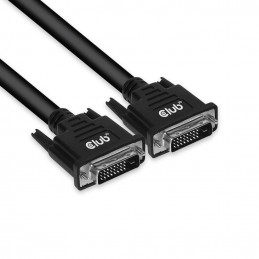 CLUB3D DVI-D DUAL LINK (24+1) CABLE BI DIRECTIONAL M M 3m 9.8 ft 28AWG Musta