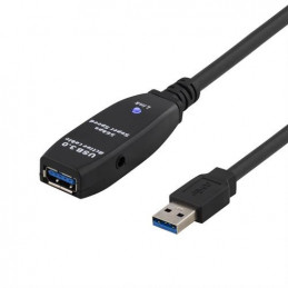 Deltaco USB3-1001 USB-kaapeli 3 m USB 3.2 Gen 1 (3.1 Gen 1) USB A Musta