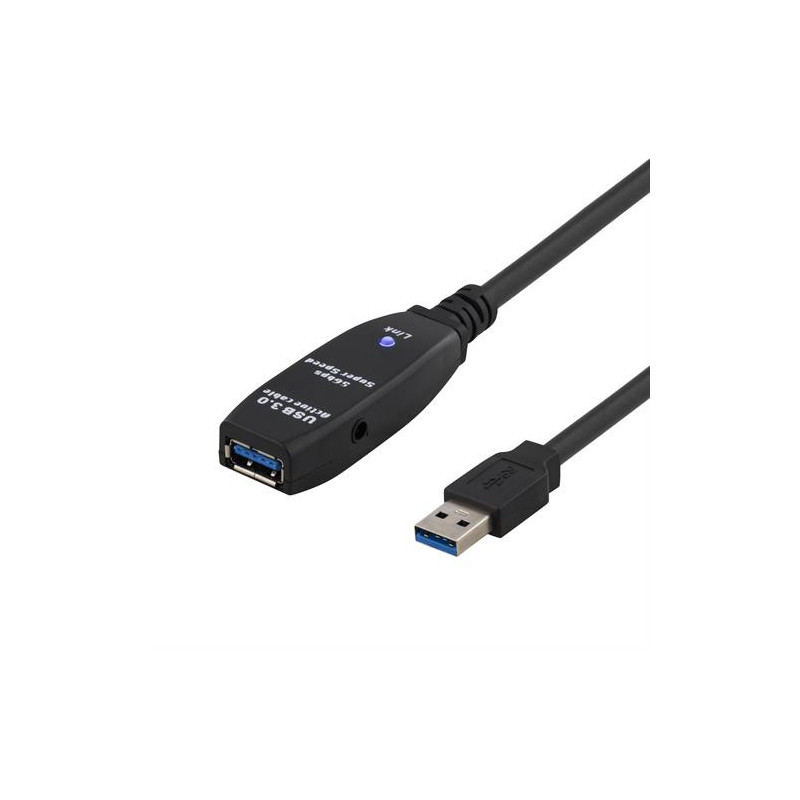 Deltaco USB3-1001 USB-kaapeli 3 m USB 3.2 Gen 1 (3.1 Gen 1) USB A Musta