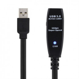 Deltaco USB3-1001 USB-kaapeli 3 m USB 3.2 Gen 1 (3.1 Gen 1) USB A Musta