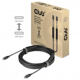 CLUB3D CAC-1535 USB-kaapeli 5 m USB 3.2 Gen 2 (3.1 Gen 2) USB C Musta