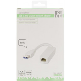 Deltaco USB3-GIGA4 verkkokortti Ethernet