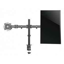 Deltaco ARM-0300 monitorin kiinnike ja jalusta 68,6 cm (27") Puristin Läpipultattu Musta