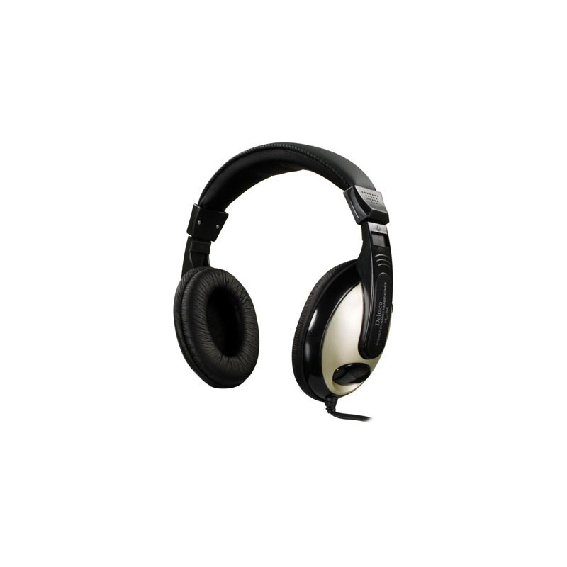 Deltaco HL-54 kuulokkeet ja kuulokemikrofoni Pääpanta 3,5 mm liitin Musta, Hopea