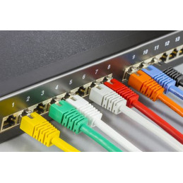 Deltaco STP-603S verkkokaapeli Musta 0,3 m Cat6 F UTP (FTP)