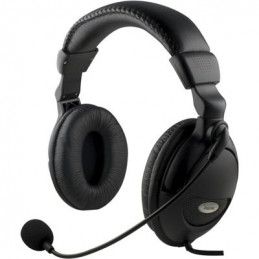 Deltaco HL-9 kuulokkeet ja kuulokemikrofoni 3,5 mm liitin Musta