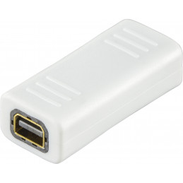 Deltaco DP-FF-K videokaapeli-adapteri Mini DisplayPort Valkoinen