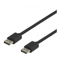 Deltaco DP8K-1010 DisplayPort-kaapeli 1 m Musta