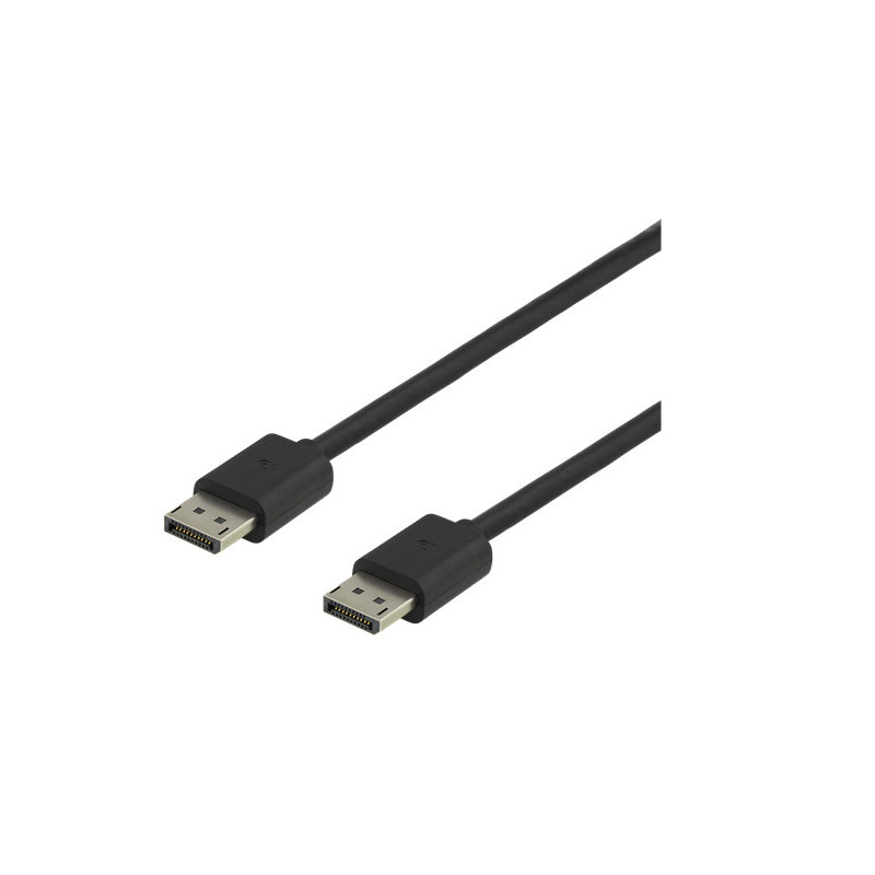 Deltaco DP8K-1010 DisplayPort-kaapeli 1 m Musta